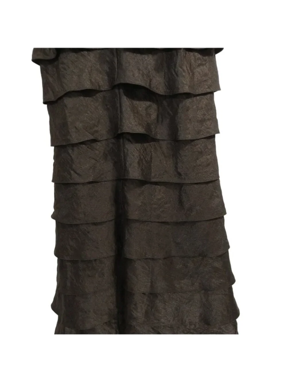 Adrianna Papell Occasion Formal Gown Dress Layered Size 4 Brown Vintage Y2K - Picture 6 of 10
